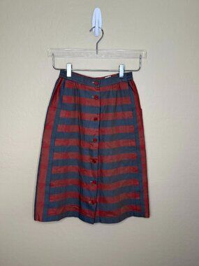 Vintage Christian Sior Sport Midi Striped Skit Size M